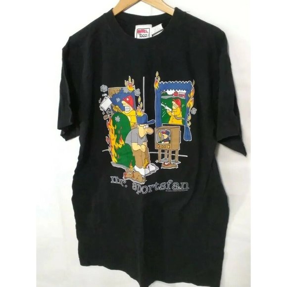 Vintage 90s NOVEL TEEZ t-shirt Mr. Sportsman Size XL - Picture 1 of 6